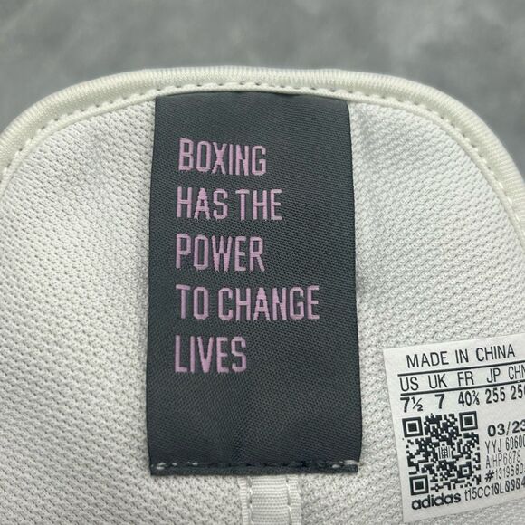 NWT Adidas BoxHog 4 'White' Boxing Training Shoes HP6878 Men's 7.5 women’s 8.5 - Picture 12 of 15
